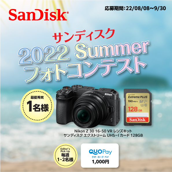 【結果発表】サンディスク 2022 Summer フォトコンテスト